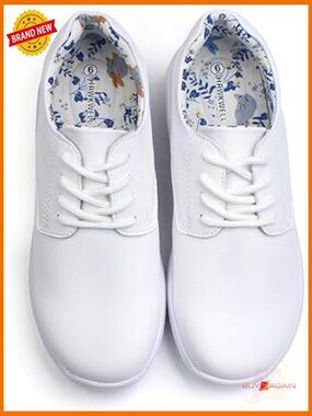 Slip Resistant Lightweight Nursing Shoes Lace Up Work Shoes